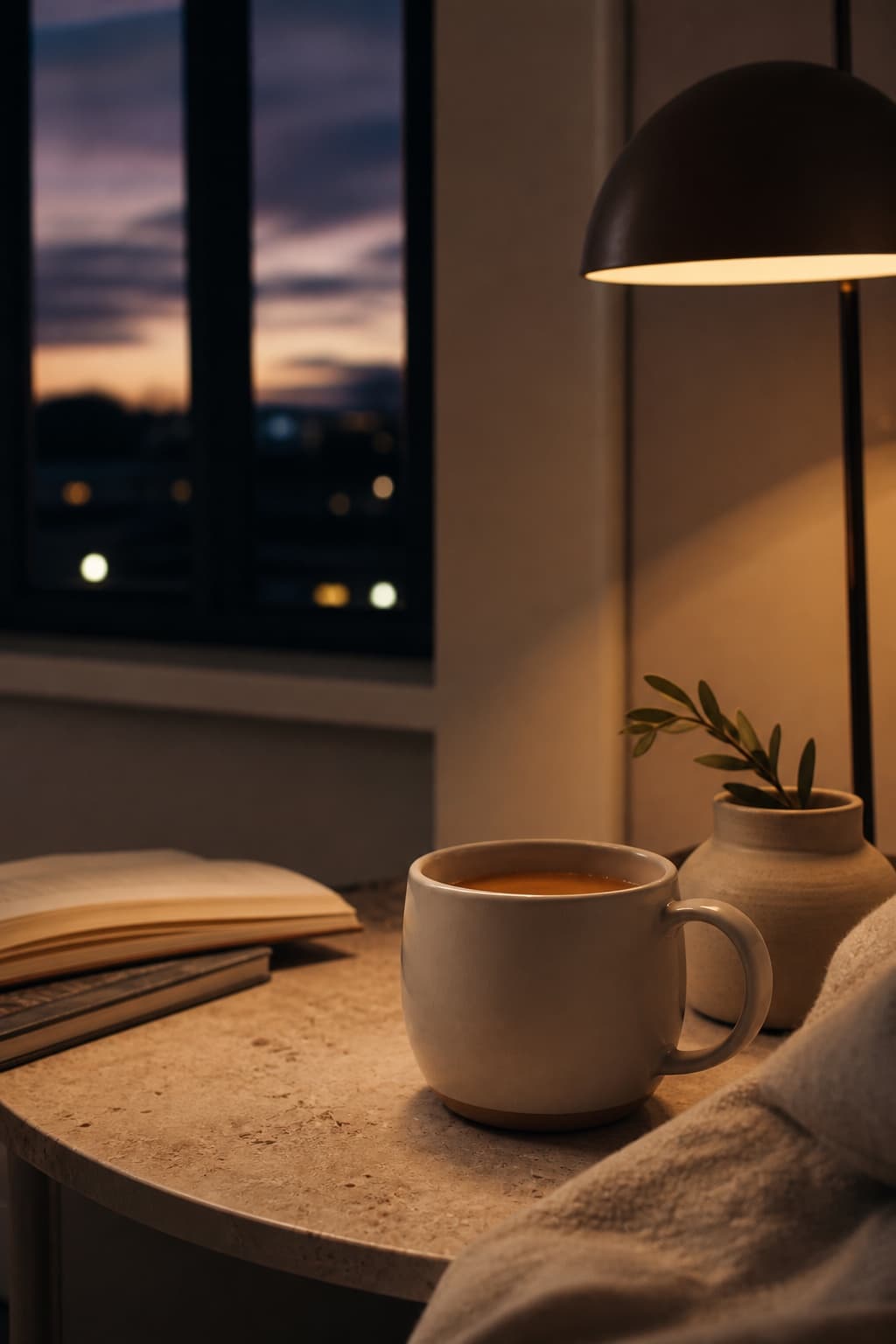 Evening coffee ritual