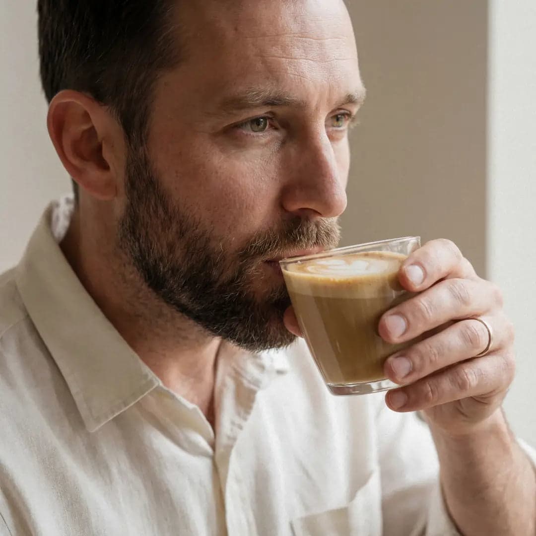 A calm morning coffee ritual after switching to STUNN
